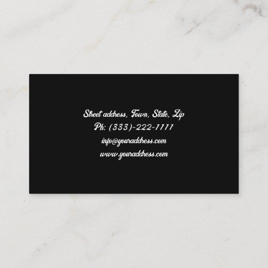 Retro Dance Studio Disco Stijl Visitekaartje (Achterkant)