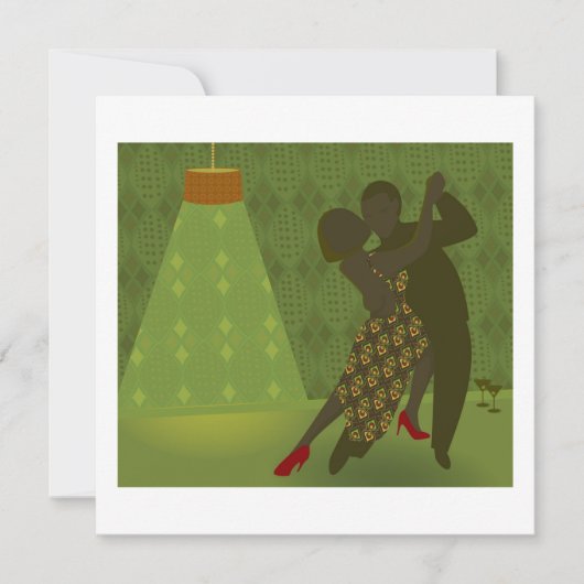 Retro Dance Uitnodiging (Voorkant)