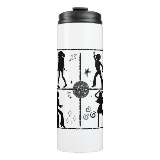 Retro Dance Wall.w Thermosbeker (Voorkant)
