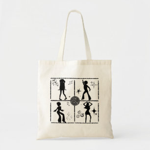 Retro Dance Wall.w Tote Bag