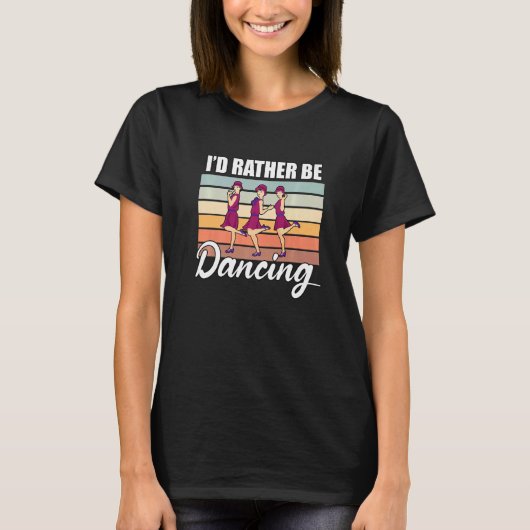 Retro  Dancer Choreographer Dancing Enthusiast Dan T-shirt (Voorkant)