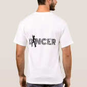 Retro Dancer Typografie Ontwerp T-shirt (Achterkant)
