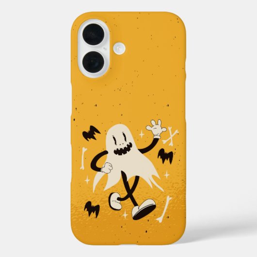 Retro Dancing Ghost Schattige Halloween Case-Mate iPhone Case (Achterkant)