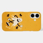 Retro Dancing Ghost Schattige Halloween Case-Mate iPhone Case (Achterkant (horizontaal))