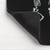 Retro Dancing Skeletons Teckel Schattige Halloween Muismat (Hoek)