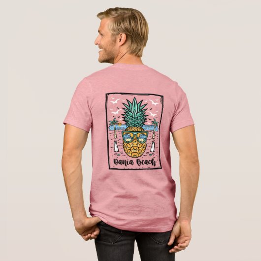 Retro Dania Beach Florida Tri-Blend Shirt (Voorkant)