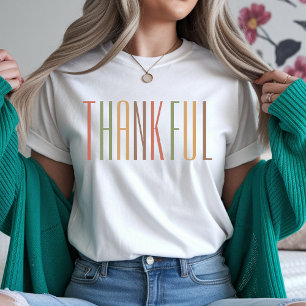 Retro Dank je wel Thanksgiving Familie T-shirt voo
