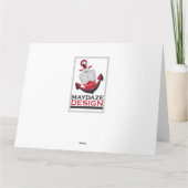 retro DANK U Bedankkaart (Achterkant)