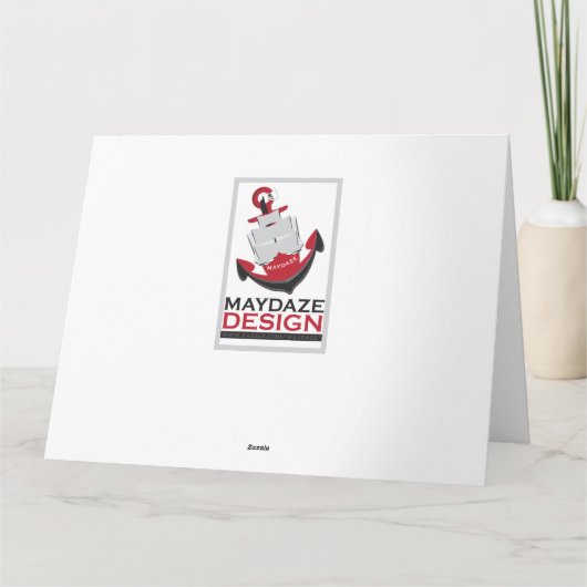 retro DANK U Bedankkaart (Achterkant)