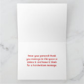 retro DANK U Bedankkaart (Binnen)