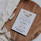 Retro dank u kaart Sjabloon voor kleine bedrijven