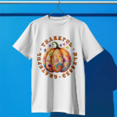 Retro "Dankbaar" Herfst Thanksgiving Familie T-shirt