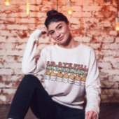 Retro Dankbaar Sweatshirt, Familie Thanksgiving Trui