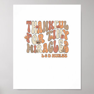 Retro dankbaar voor kleine wonderen Thanksgiving L Poster