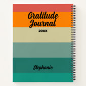  Retro Dankbaarheid Tijdschrift met Jaar en Naam Notitieboek (Achterkant)