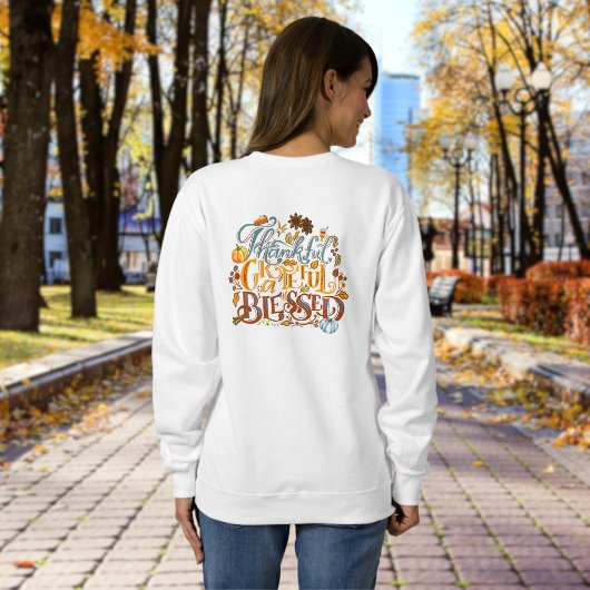 Retro dankbare gezegende typografieverpleegkundige trui