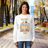 Retro dankbare gezegende typografieverpleegkundige trui