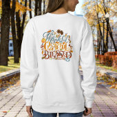 Retro dankbare gezegende typografieverpleegkundige trui