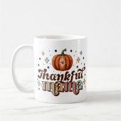 Retro Dankbare Mama Mok, Herfst Thanksgiving Mama Koffiemok (Links)