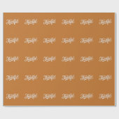 Retro Dankbare Thanksgiving Herfst Cadeau Cadeaupapier (Vlak)