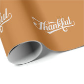 Retro Dankbare Thanksgiving Herfst Cadeau Cadeaupapier (Rol Hoek)