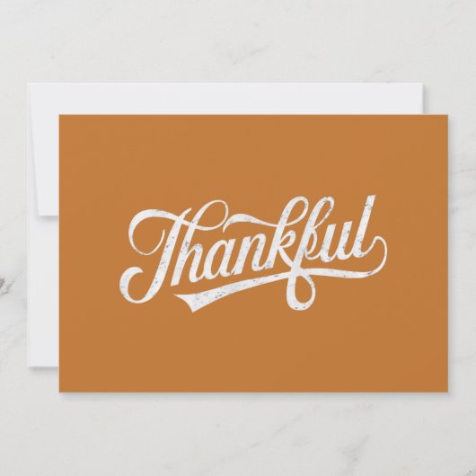 Retro Dankbare Thanksgiving Herfst Cadeau Feestdagenkaart (Voorkant)