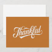 Retro Dankbare Thanksgiving Herfst Cadeau Feestdagenkaart (Voorkant / Achterkant)