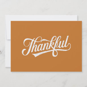 Retro Dankbare Thanksgiving Herfst Cadeau Feestdagenkaart