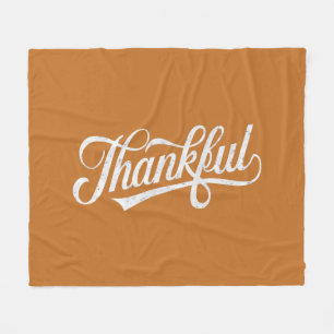 Retro Dankbare Thanksgiving Herfst Cadeau Fleece Deken
