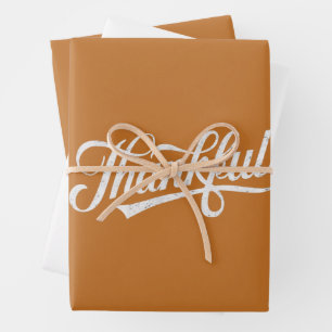 Retro Dankbare Thanksgiving Herfst Cadeau Inpakpapier Vel