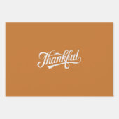 Retro Dankbare Thanksgiving Herfst Cadeau Inpakpapier Vel (Voorkant)