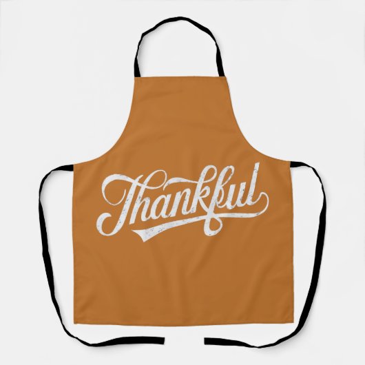 Retro Dankbare Thanksgiving Herfst Cadeau Schort (Voorkant)