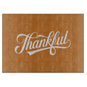 Retro Dankbare Thanksgiving Herfst Cadeau Snijplank (Voorkant)