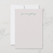 Retro Dankjewel Kaart Blauwe Bloem Dankjewel Kaart (Achterkant)