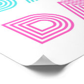 Retro dans typografie – Motivatie muurkunst Poster (Hoek)