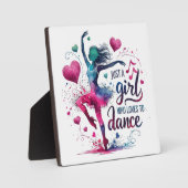 Retro Dansen Gewoon Een Meisje Dat Liefst Danst Fotoplaat (Voorkant)
