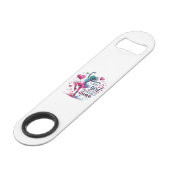 Retro Dansen Gewoon Een Meisje Dat Liefst Danst Speed Flessenopener (Achterkant Gekanteld)