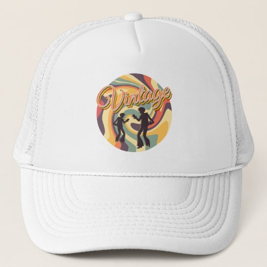  RETRO DANSEN IN KLEURRIJKE TWIRL TRUCKER PET (Voorkant)