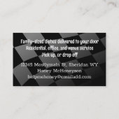 retro dansen kachel oven visitekaartje bruin, H... (Achterkant)