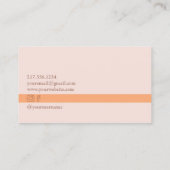 Retro Dansend Oranje Aangepast Visitekaartje (Achterkant)