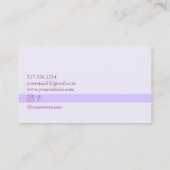 Retro Dansend Paars aangepast Visitekaartje (Achterkant)