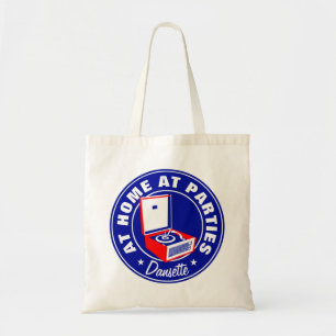 Retro Dansette Bermuda platenspeler Canvas tas