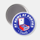 Retro Dansette Bermuda platenspeler Fridge Magnet (Voorkant / Achterkant)