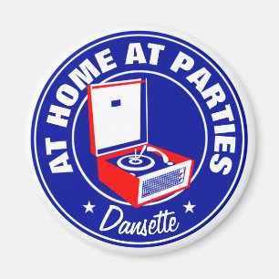 Retro Dansette Bermuda platenspeler Fridge Magnet