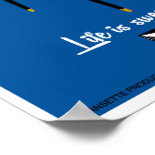 Retro Dansette recordspeler Pop Art poster (Hoek)