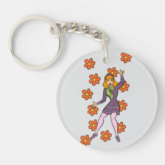 Retro Daphne Scooby-Doo Flower Power Sleutelhanger
