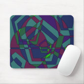 Retro Dark Abstract Muismat (Met muis)