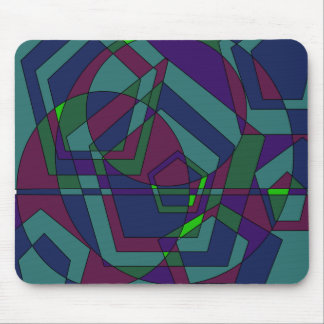 Retro Dark Abstract Muismat