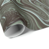 Retro Dark Green Marble Cadeaupapier (Rol Hoek)
