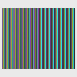 Retro Dark Snoep Stripe Cadeaupapier
